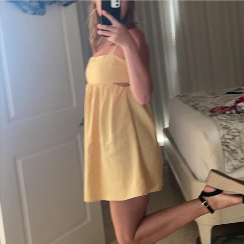 Love Tree Yellow Strappy Dress